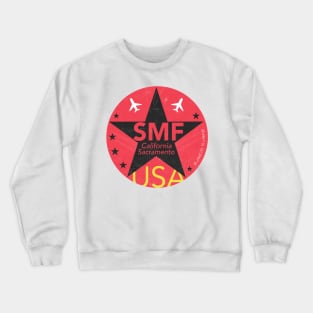 SMF Sacramento round sticker design Crewneck Sweatshirt